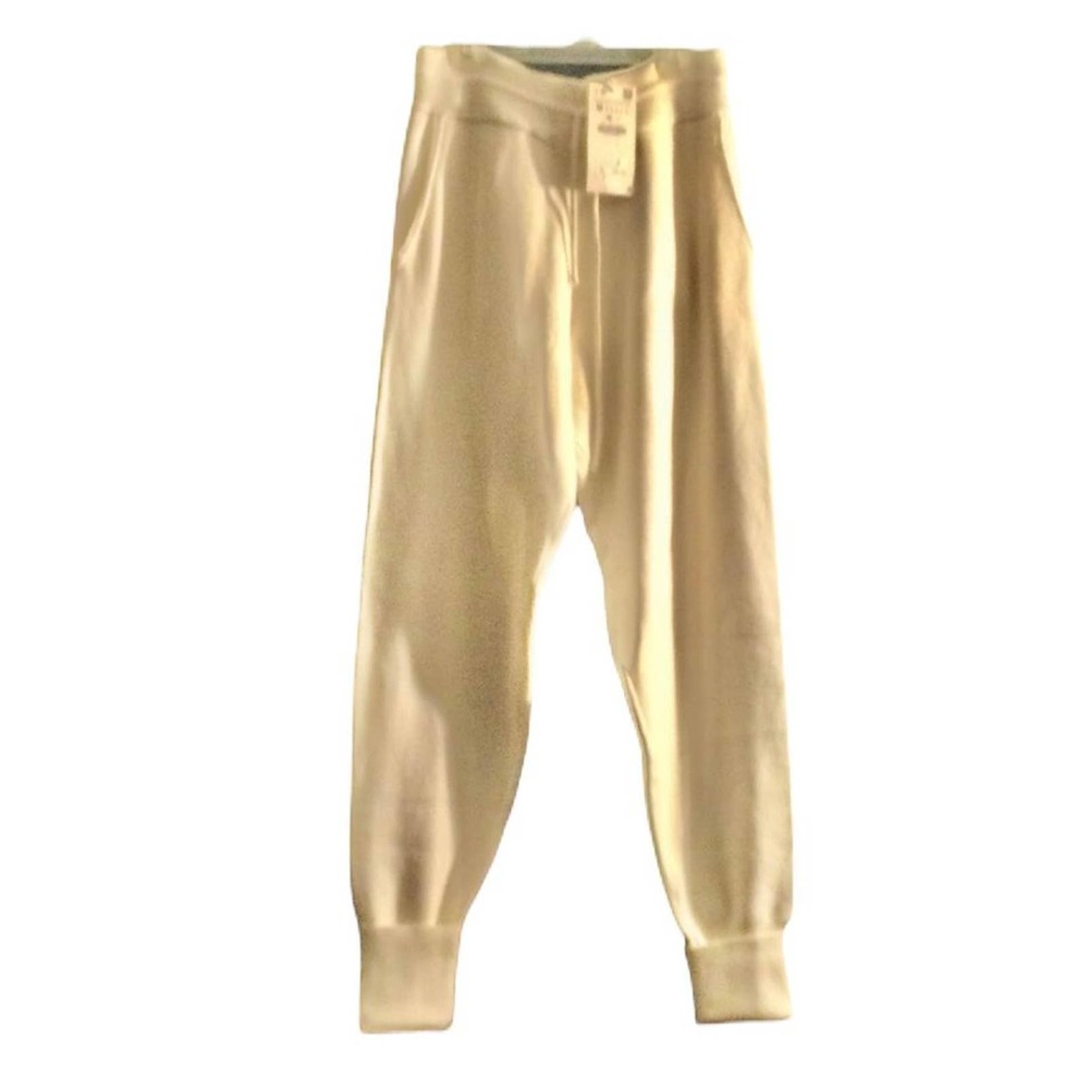 ZARA Sports Wear, Cream Pants, Pockets, Drawstring Sexy Sports Wear